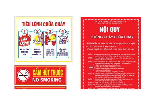 NỘI QUY LỆNH PCCC